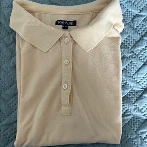 Vintage Top Flite Yellow Golf Polo, large